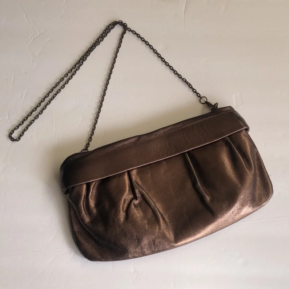 Doncaster Bronze Brown Clutch/Handbag
